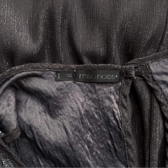 Maurice’s Women’s Linen Dress Sleeveless Flutter Hem Charcoal Gray - Picture 2 of 7